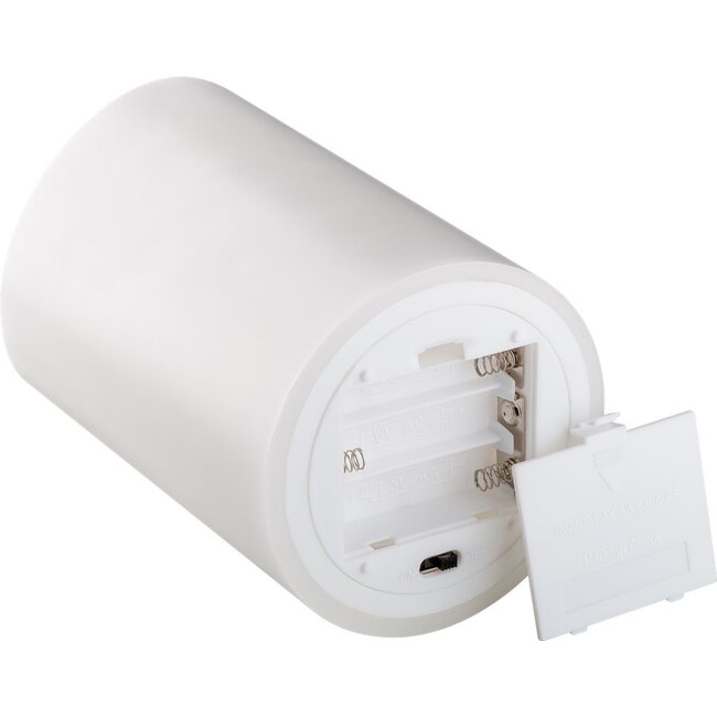 Goobay LED Real Wax Candle, white, 10 x 15 cm