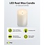 Goobay LED Real Wax Candle, white, 10 x 15 cm