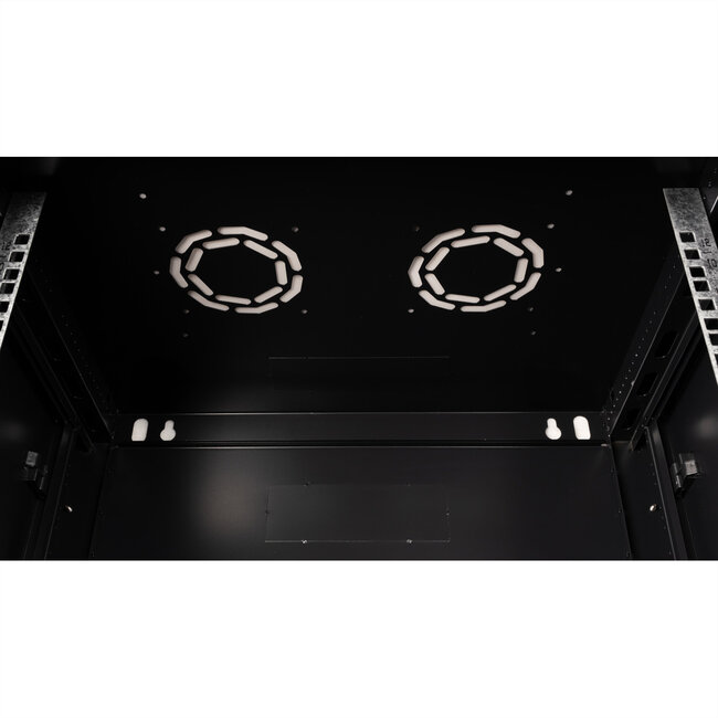 VALUE 19 inch wandbehuizing 12HE, 600 x 450 mm zwart, bouwpakket