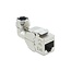 Delock Keystone Module RJ45 jack to LSA Cat.6A toolfree 90° angled shielded
