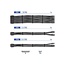 Delock PSU Extension Cable Set 30 cm 6 pieces sleeved with cable combs (1 x 24 pin ATX, 2 x 4 + 4 pin EPS, 3 x 6 + 2 pin PCIe) black