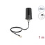 Delock 5G LTE GNSS WiFi 6 Antenna SMA plug 1.1 - 4.0 dBi omnidirectional with connection cable ULA100 1 m roof mounting outdoor black