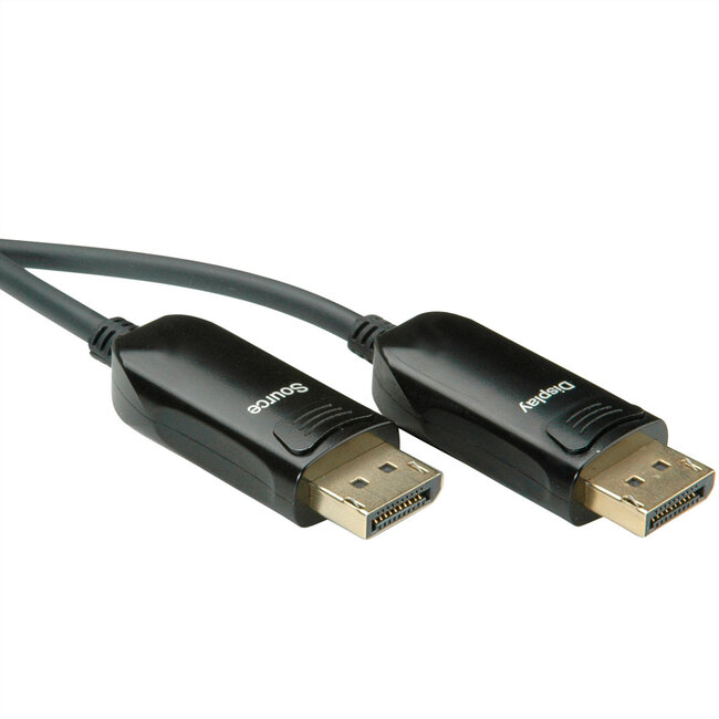 ROLINE DisplayPort v1.4 Kabel (AOC), M/M, 50 m