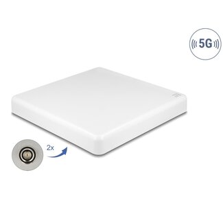 DeLOCK Delock 5G LTE MIMO Antenna 2 x N jack 2.7 - 9.0 dBi directional wall and pole mounting outdoor white