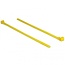 Tie-wraps | herbruikbaar | hittebestendig | 200 x 7,5mm | geel | 100 stuks