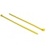 Tie-wraps | herbruikbaar | hittebestendig | 300 x 7,6mm | geel | 100 stuks