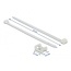 Tie-wraps met montagehouder | 150 x 7,2mm | transparant | 10 stuks