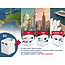 Geaarde universele reisstekker met USB lader, 12 W, wit