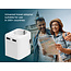Geaarde universele reisstekker met USB lader, 12 W, wit