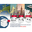 Geaarde universele reisstekker met USB lader, 20 W, wit