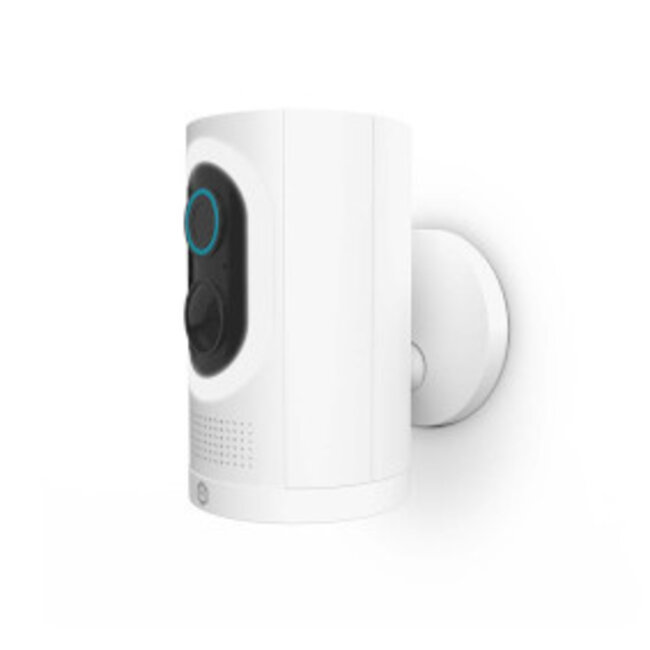 SmartLife Camera voor Buiten | Wi-Fi | Spotlight | 3MP Full HD 1296p | IP65 | Max. batterijduur: 6 Maanden | Cloud Opslag (optioneel) / microSD (niet inbegrepen) | 5 V DC | Met bewegingssensor | Nachtzicht | Wit