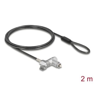 Navilock Navilock Laptop Security Cable with Key Lock for MacBook Pro 2021 - 2024 (14″ and 16″) 2 m black