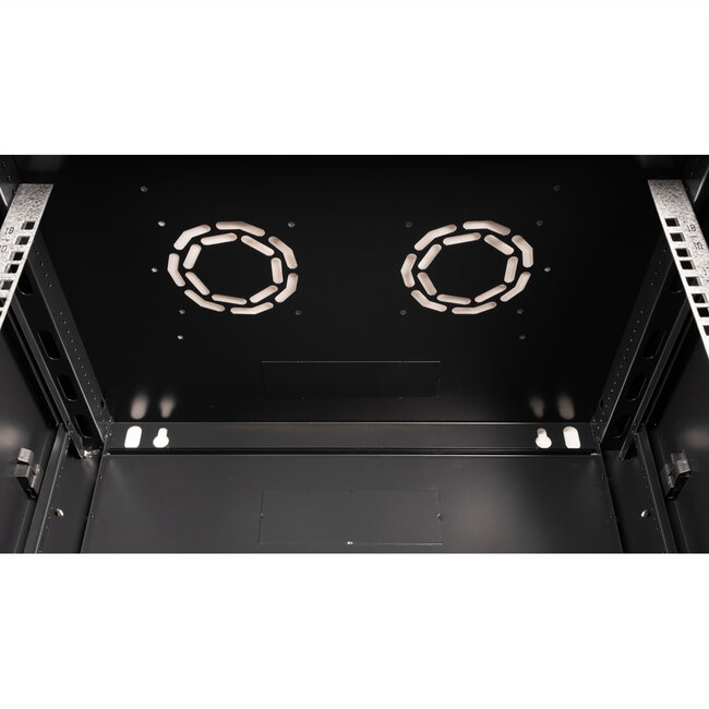 VALUE 19 inch wandbehuizing 18HE, 600x450 mm zwart, bouwpakket