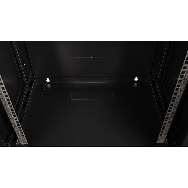 VALUE 19 inch wandbehuizing 18HE, 600x450 mm zwart, bouwpakket