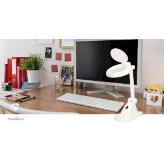 Tafel-Loeplamp | Lenssterkte: 3 + 12 Diopter | 6500 K | 6 W | 400 lm | Wit