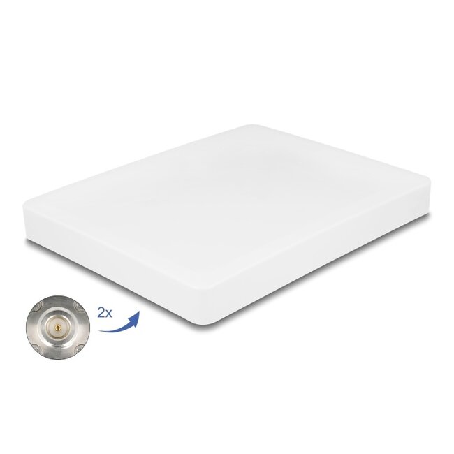 Delock WiFi 6 MIMO Antenna 2 x N jack 8 dBi directional pole mounting outdoor