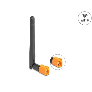 DeLOCK Delock WiFi 6 Antenna FAKRA M jack 2.5 - 3.0 dBi omnidirectional with tilt joint black