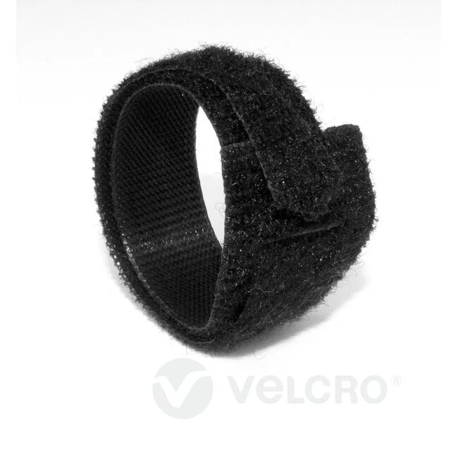 Velcro One-Wrap klittenband kabelbinders | 200 x 7mm | zwart | 25 stuks