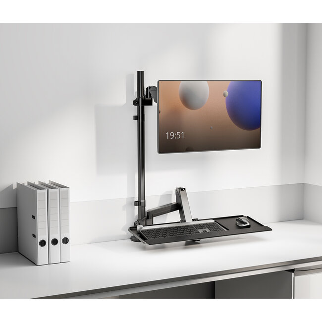 My Wall bureaubeugel voor monitor tot 32 inch en toetsenbord/muis | interactief