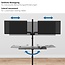 My Wall vloerstandaard voor 2 monitoren tot 32 inch en toetsenbord/muis | interactief