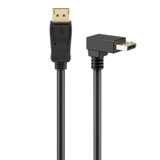 Goobay DisplayPort kabel | haaks/beneden | DP2.1a (10K 60Hz) | UHBR13.5 (54Gbit/s) | 3 meter