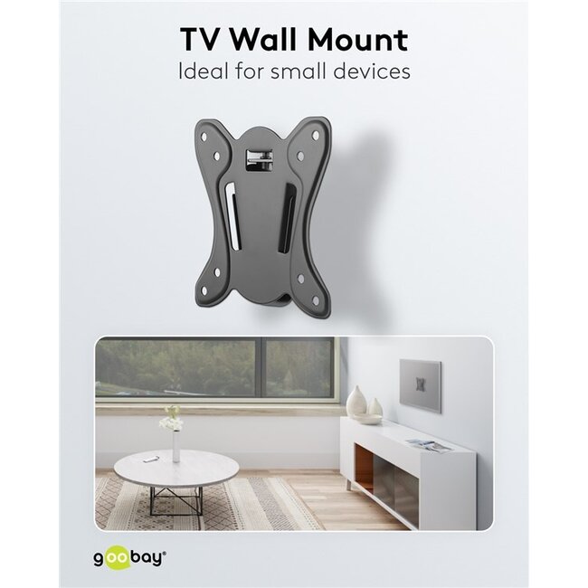 Goobay TV-muurbeugel | tot 42 inch | vast
