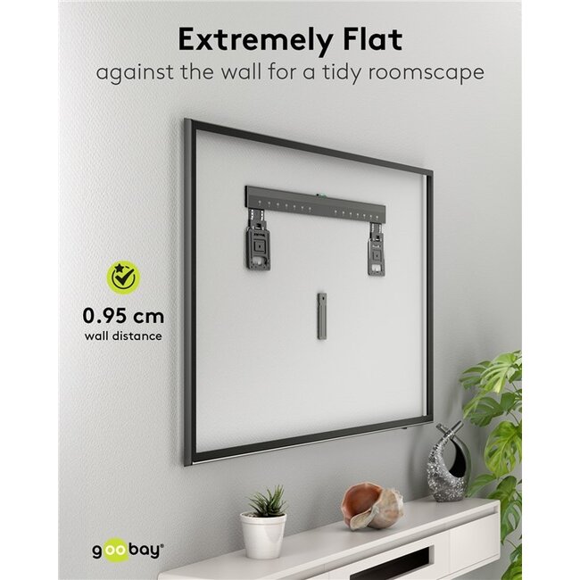 Goobay TV-muurbeugel | tot 100 inch | vast | ultraslim