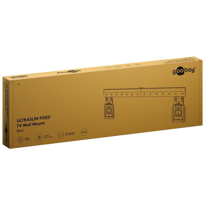 Goobay TV-muurbeugel | tot 100 inch | vast | ultraslim