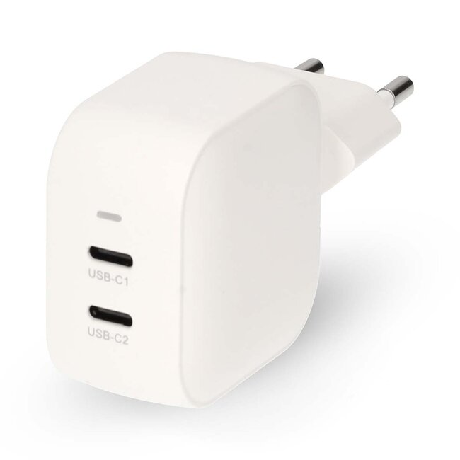 Nedis USB lader | 2x USB-C PD | GaN | 35W | wit