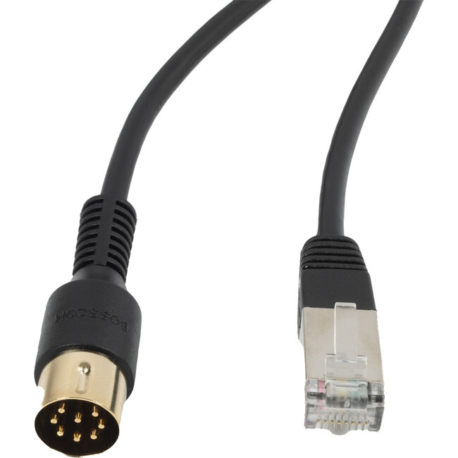 BOSSCOM RJ45 - DIN 8-pins / Powerlink PL8 (m) kabel voor B&O | zwart | 5 meter