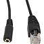 BOSSCOM RJ45 - 3,5mm Jack verlengkabel voor B&O | zwart | 20 meter