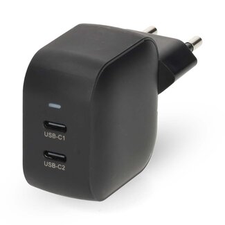 Nedis Nedis USB lader | 2x USB-C PD | GaN | 35W | zwart