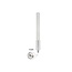 Delock 4G / WiFi 2.4 GHz Antenna N jack 3 dBi 33.3 cm omnidirectional fixed wall and pole mounting outdoor white