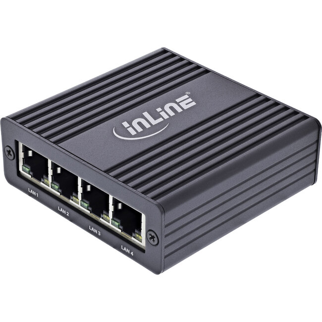 InLine® USB-A 3.2 Gen.1 naar 4x RJ45 Gigabit Ethernet-adapter
