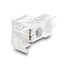 Delock Keystone Module RJ45 jack to LSA Cat.6 UTP tool-free with dust cover white / black