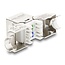Delock Keystone Module RJ45 jack to LSA Cat.6A toolfree 45° angled shielded
