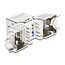 Delock Keystone Module RJ45 jack to LSA Cat.6A with metal latch tool-free 45° angled shielded