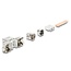 Delock Keystone Module RJ45 jack to LSA Cat.6A with metal latch tool-free 45° angled shielded