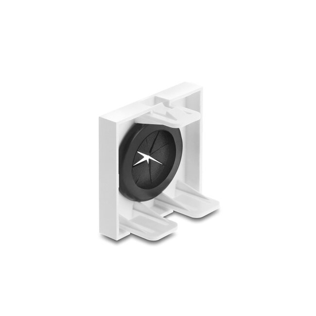 Delock Easy 45 Cable Bushing round Ø 23 mm white / black