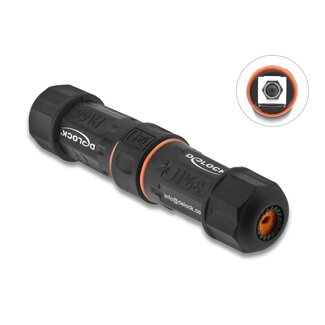 DeLOCK Delock Cable Connector F socket to F socket waterproof