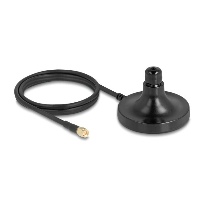 Delock Antenna Magnetic Base 1 x N jack to 1 x SMA plug ULA100 1 m outdoor black
