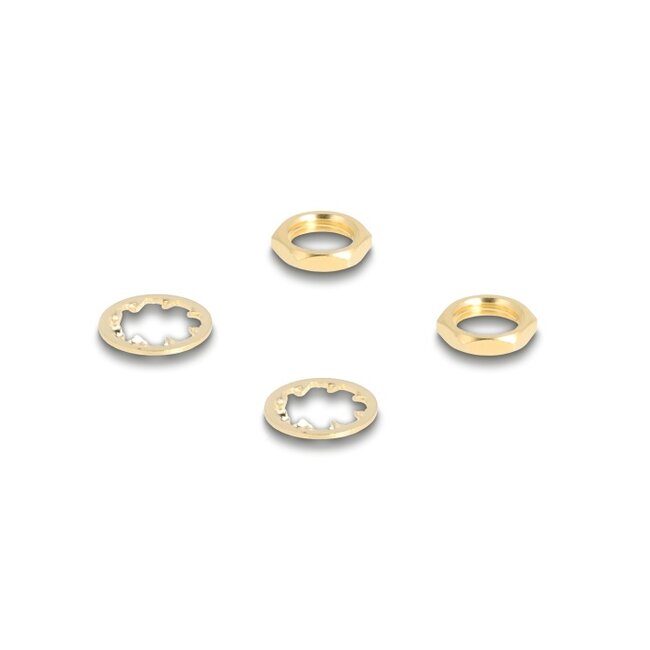 Delock Antenna Cable RP-SMA jack bulkhead to RP-SMA jack bulkhead RG-174 32 cm