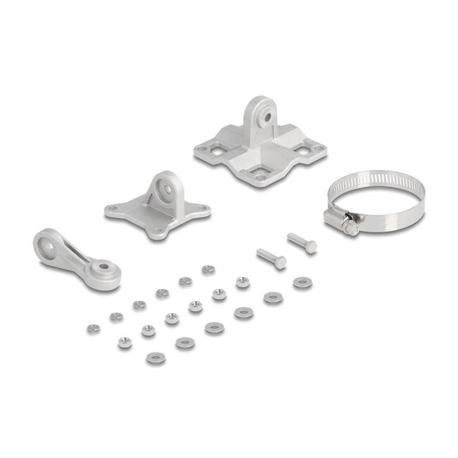 Delock 5G 3300 - 5000 MHz MIMO Antenna 2 x N jack 9 dBi directional wall and pole mounting outdoor white