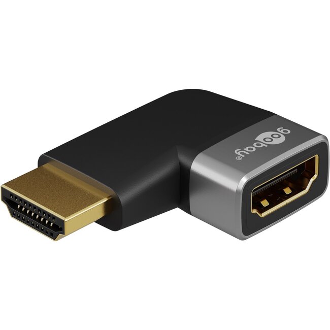 Goobay HDMI™ Angled Adapter 90° Horizontal, 8K/60Hz