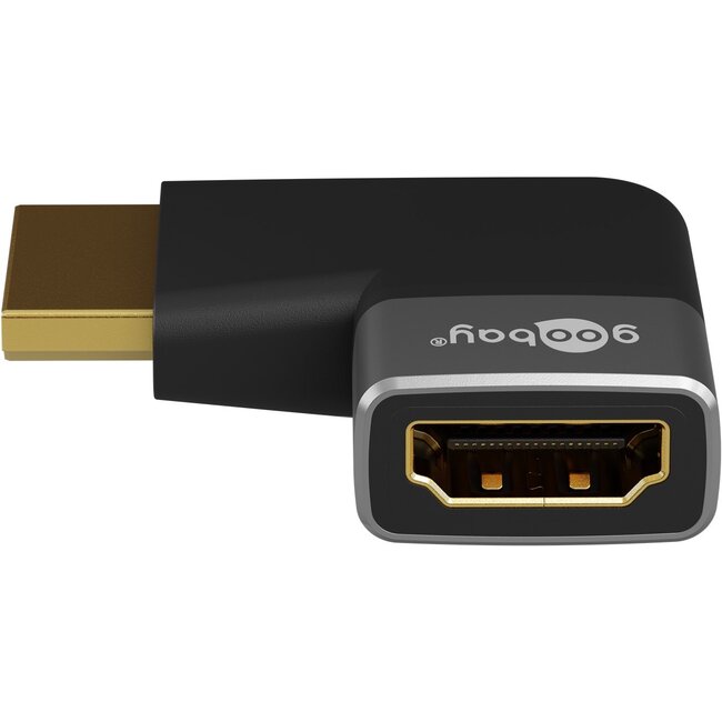 Goobay HDMI™ Angled Adapter 90° Horizontal, 8K/60Hz