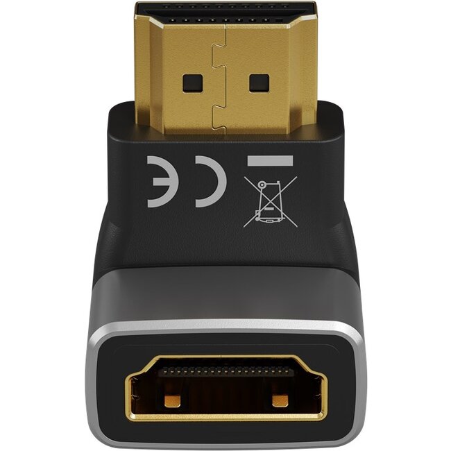 Goobay HDMI™ Angled Adapter 270° Vertical, 8K/60Hz