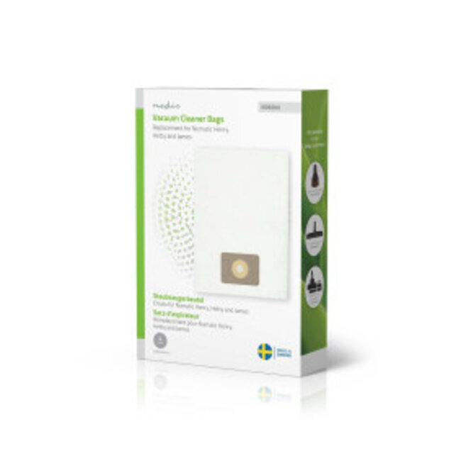 Stofzuigerzak | 4 Stuks | Synthetisch | Meest verkocht voor: Numatic Henry / Hetty / James | Wit