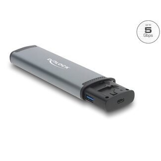 DeLOCK Delock USB 5 Gbps Card Reader with SD and Micro SD slot and Memory card storage compartments