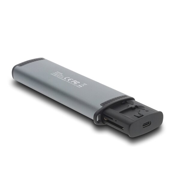 Delock USB 5 Gbps Card Reader with SD and Micro SD slot and Memory card storage compartments