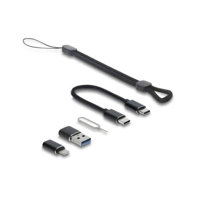 Delock USB 5 Gbps Card Reader with SD and Micro SD slot and Memory card storage compartments